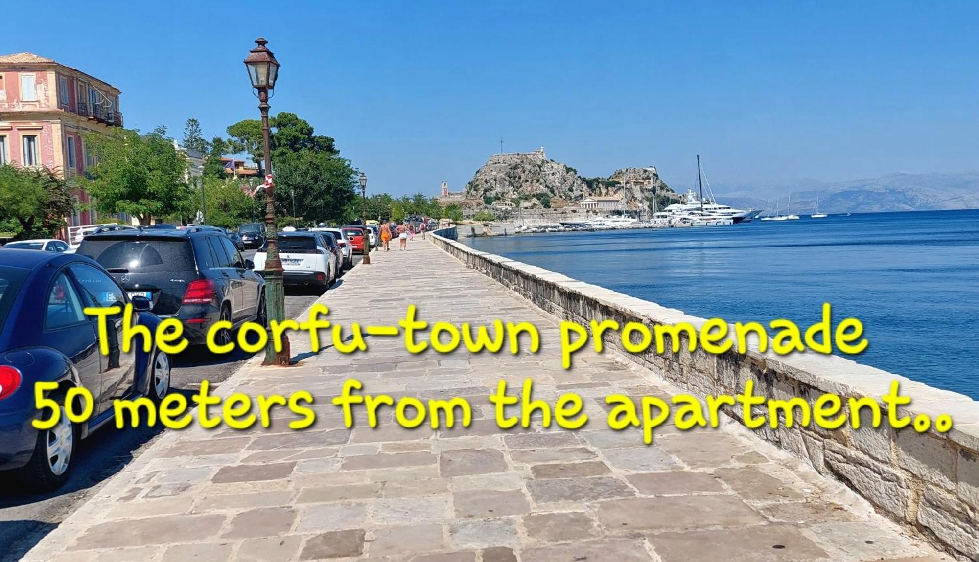 Aay- Best Corfu Town & Sea Apart 2Bedroom Renovated + Lift / Comfy&Design+Wifi Esterno foto